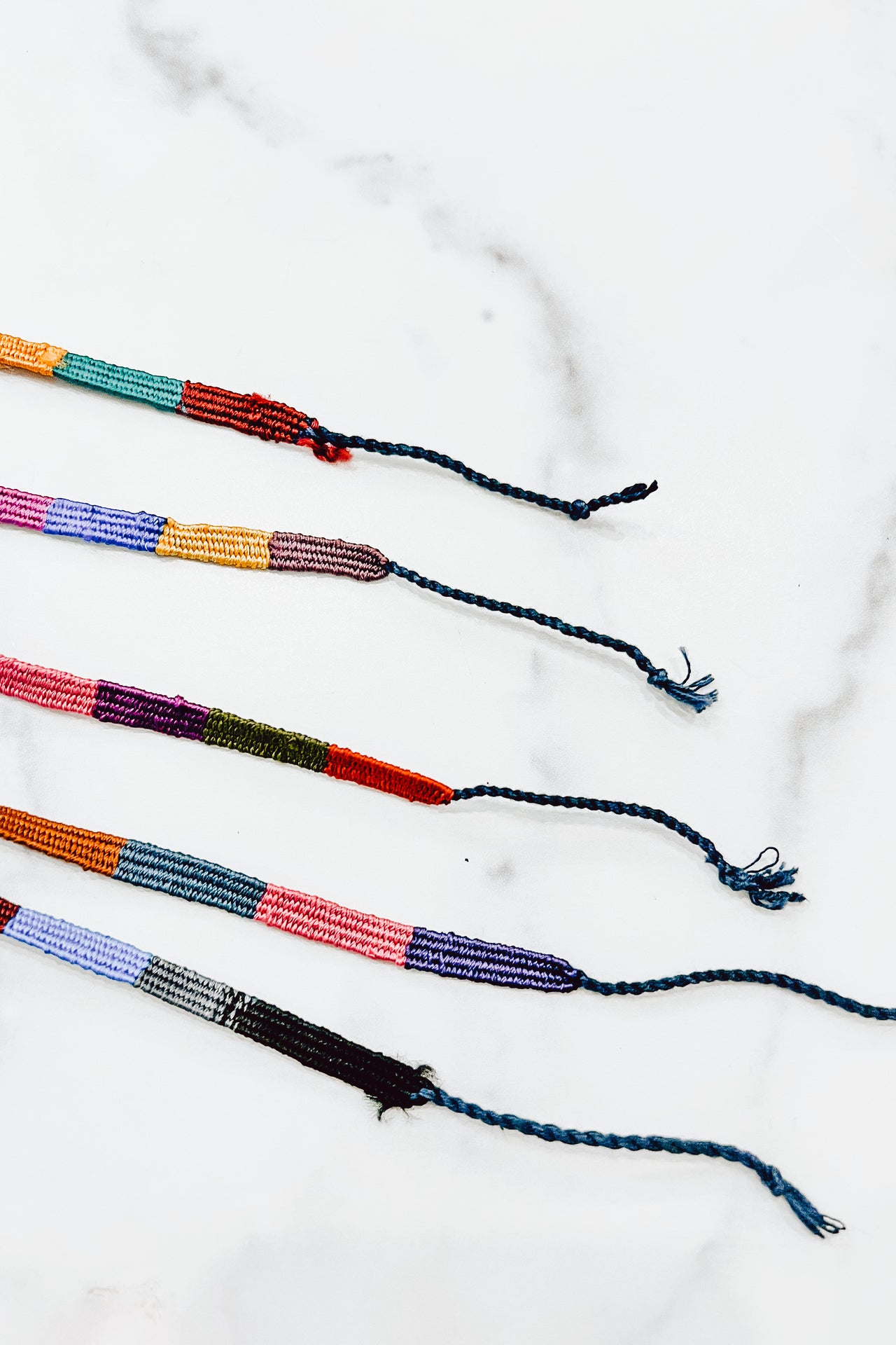 Guatemalan Multi-Colored Woven Adjustable Bracelet - Fish Company