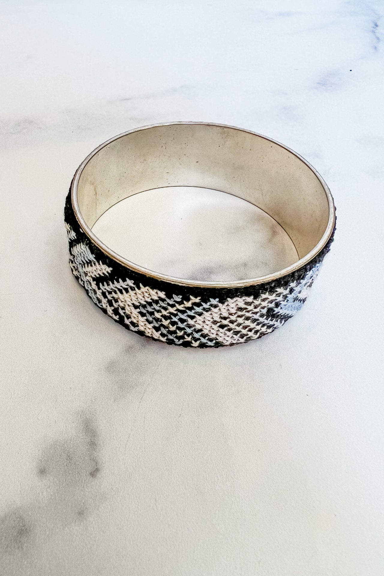 Silver-Plated Nussum Bangle