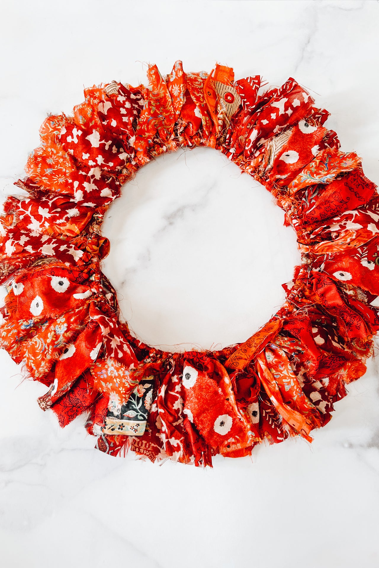 Fluffy Fabric Wreath