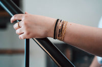 Thumbnail for Black and Gold Beaded Bracelet