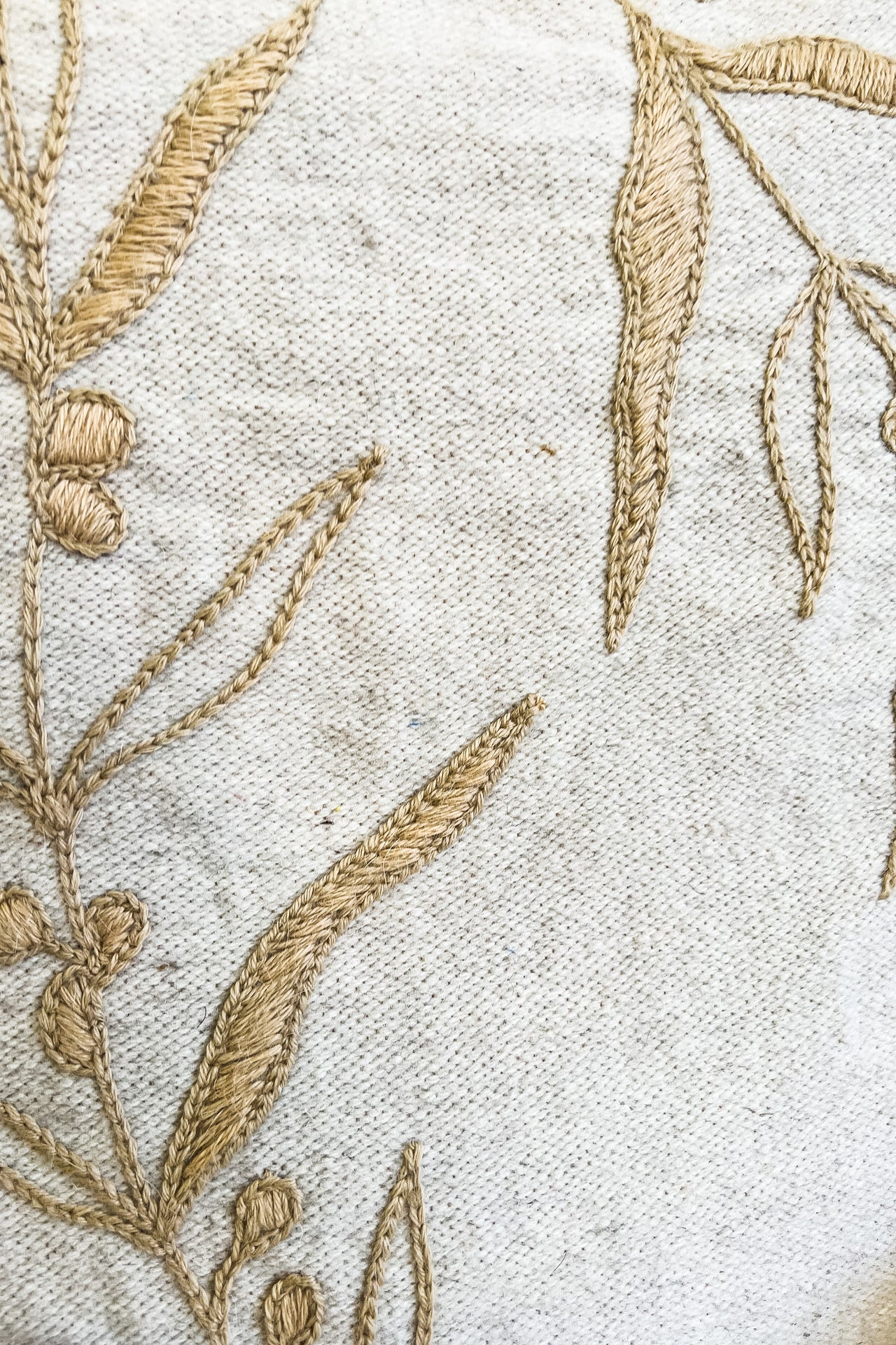 Neutral Embroidered Pillow Covers