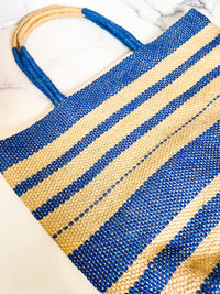 Thumbnail for Woven Cobalt Tote