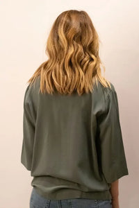 Thumbnail for Olive Flow Blouse