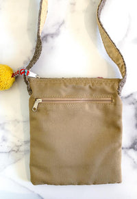 Thumbnail for Floral Stitch Messenger Bag