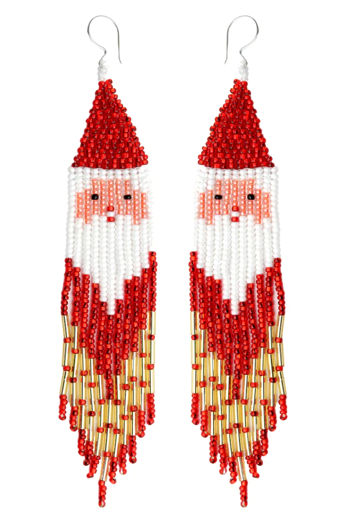 Santa Fringe Earrings