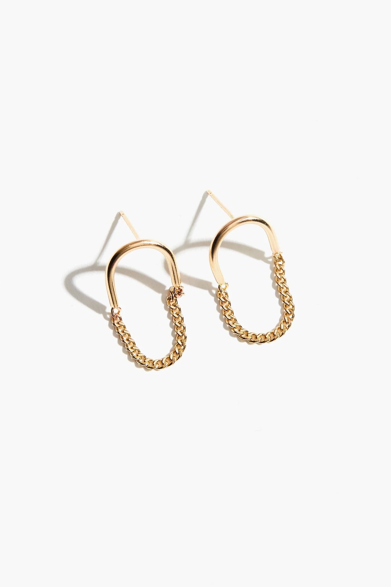 Arc Chain Earrings