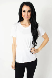 Thumbnail for White Scoop Tee